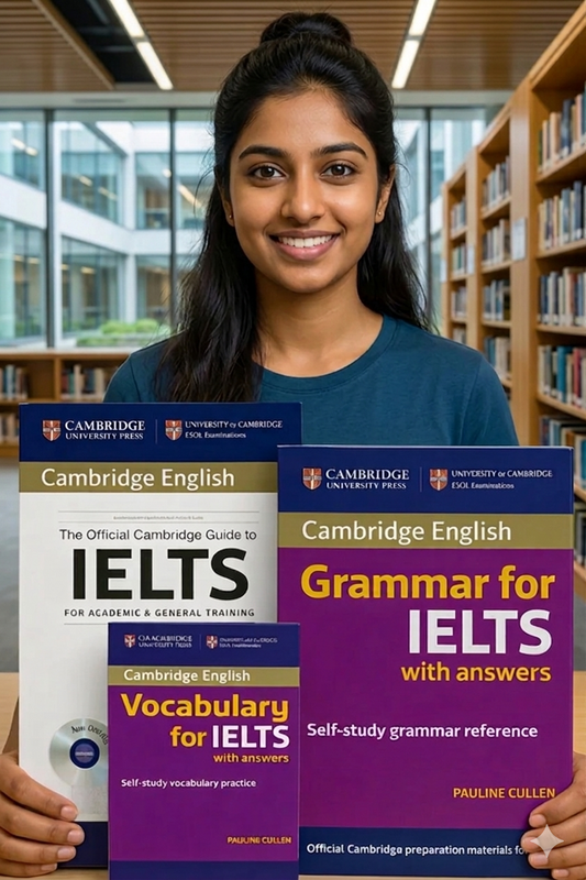 Kit Set Pack of 03 – IELTS (Official + Grammar + Vocabulary)